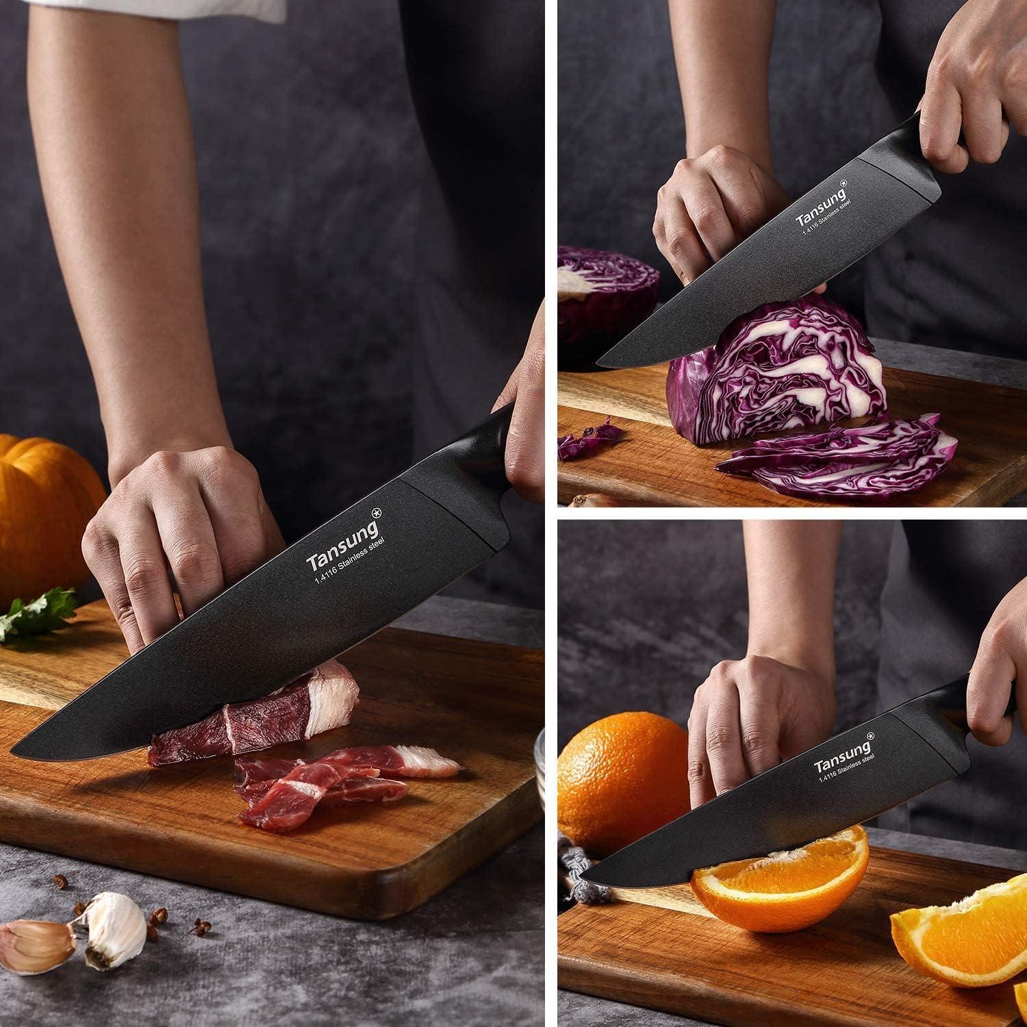 Kochmesser 20cm Profi Küchenmesser scharfe Edelstahlklinge