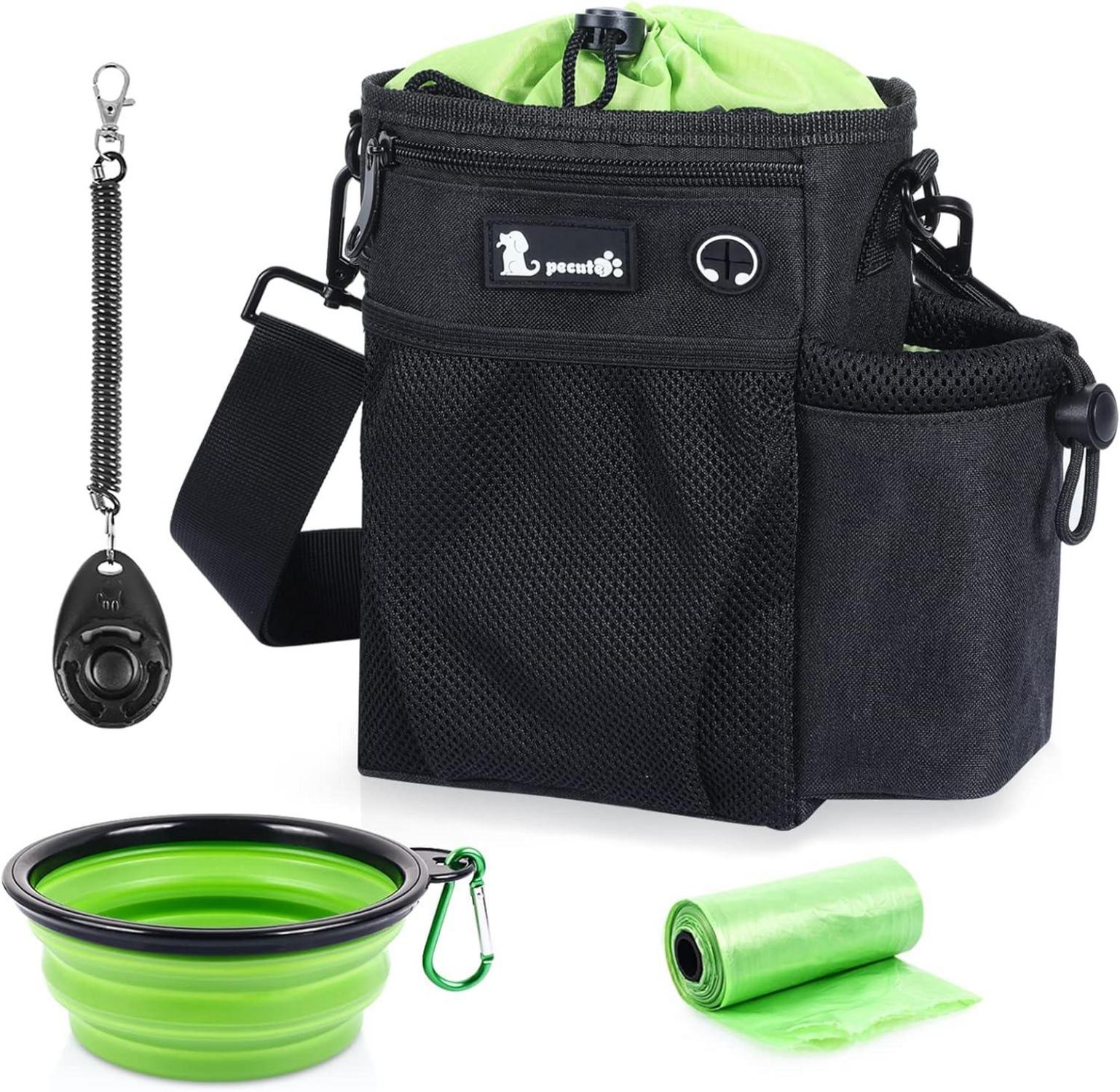 Futterbeutel Hund Leckerlibeutel wasserdicht Poop Bag Holder Schwarz