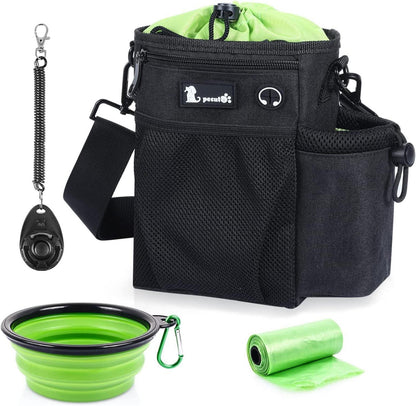 Futterbeutel Hund Leckerlibeutel wasserdicht Poop Bag Holder Schwarz