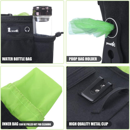 Futterbeutel Hund Leckerlibeutel wasserdicht Poop Bag Holder Schwarz