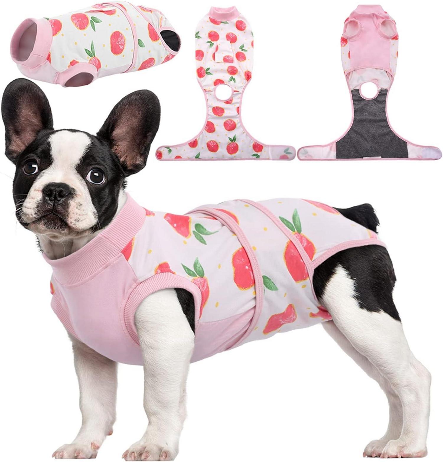 Hundebody nach Op Kastration Leckschutz Body Hund XS Rosa