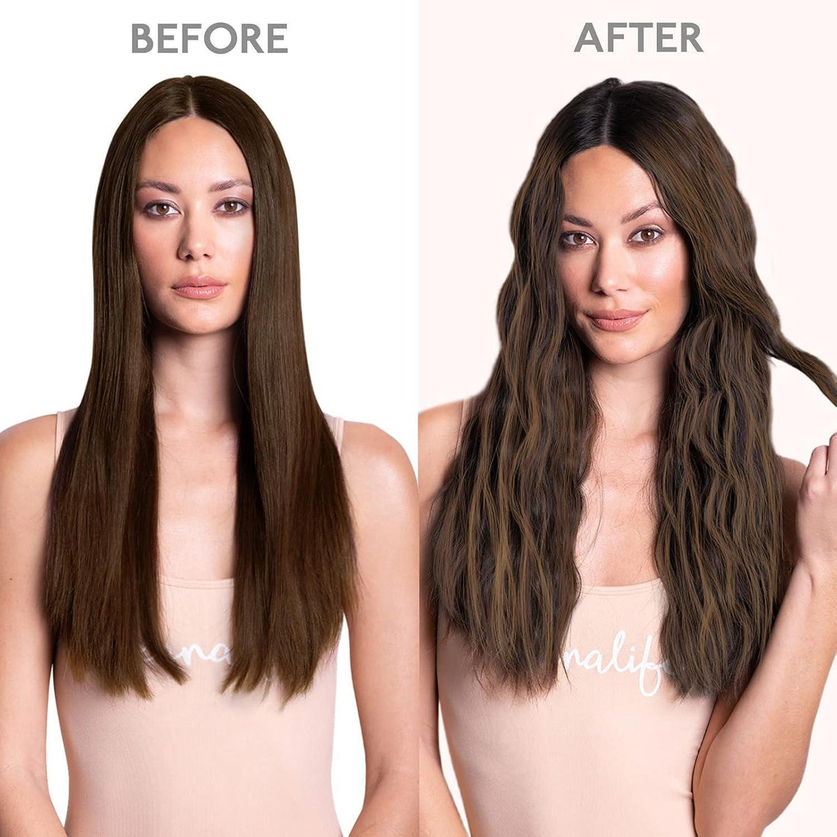 Clip-in Echthaarverlängerungen Balayage Dunkelbraun zu Kastanienbraun 35cm