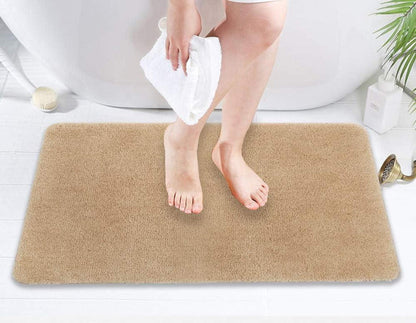 Mikrofaser Fußmatte Beige 60x90 Rutschfest Waschbar Eingangsmatte