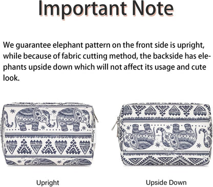 Großer Kulturbeutel Damen Schminktasche Kosmetiktasche Elefant Größe