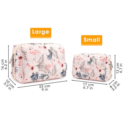 Kosmetiktasche Flamingo Groß - Wasserabweisend & Organizer