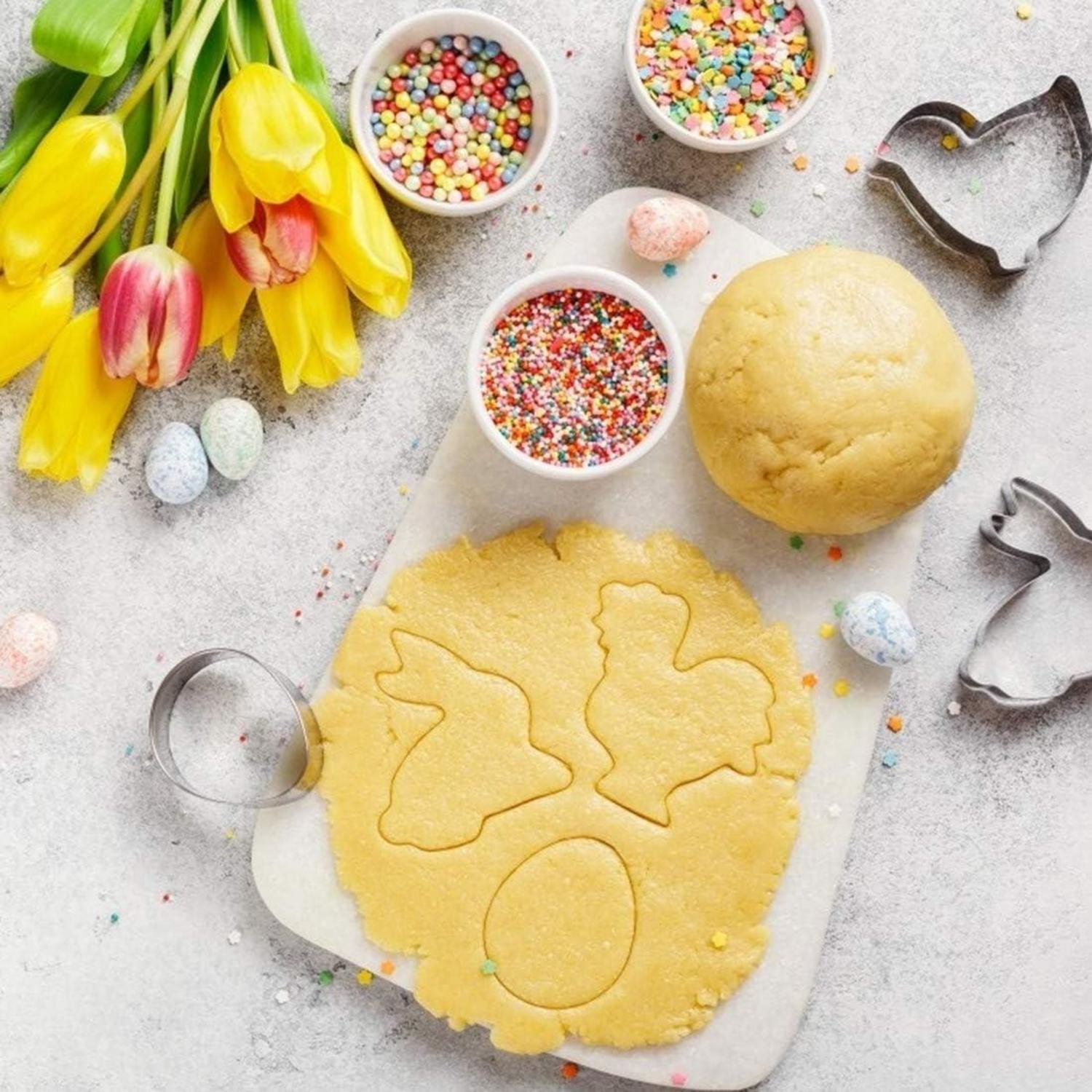 Ausstecher Ostern 9 Stück Plätzchenformen Hase Schmetterling Ei