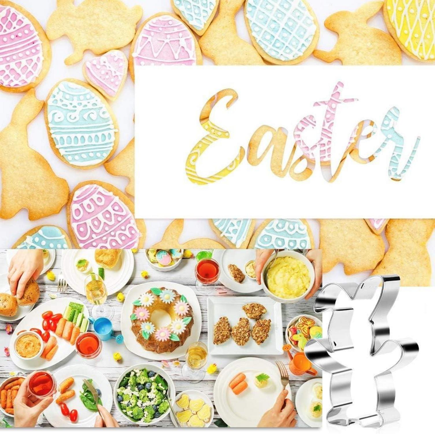 Ostern Ausstecher Set 9-teilig Hase Schmetterling Ei Plätzchenformen