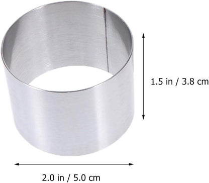 Edelstahl Mousse Ringe Set Dessertformen 5x5x5 cm 8 Stück