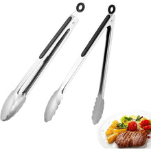 Edelstahl Grillzange 31cm mit Sicherungsclip Grillzubehör