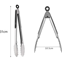 Edelstahl Grillzange 31cm mit Sicherungsclip Grillzubehör