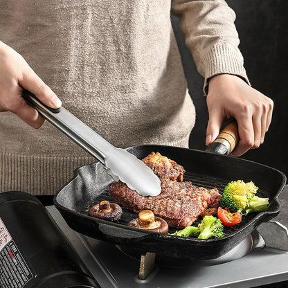 Edelstahl Grillzange 31cm mit Sicherungsclip Grillzubehör