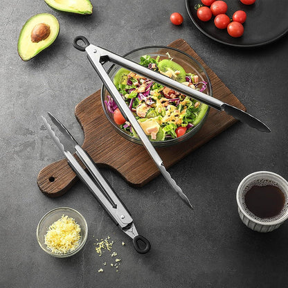 Edelstahl Grillzange 31cm mit Sicherungsclip Grillzubehör