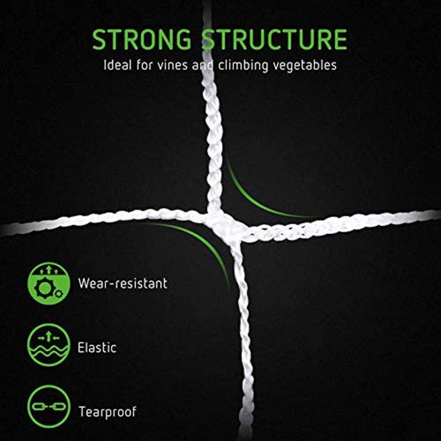 Gartennetz Polyester 10m x 1,67m für Kletterpflanzen und