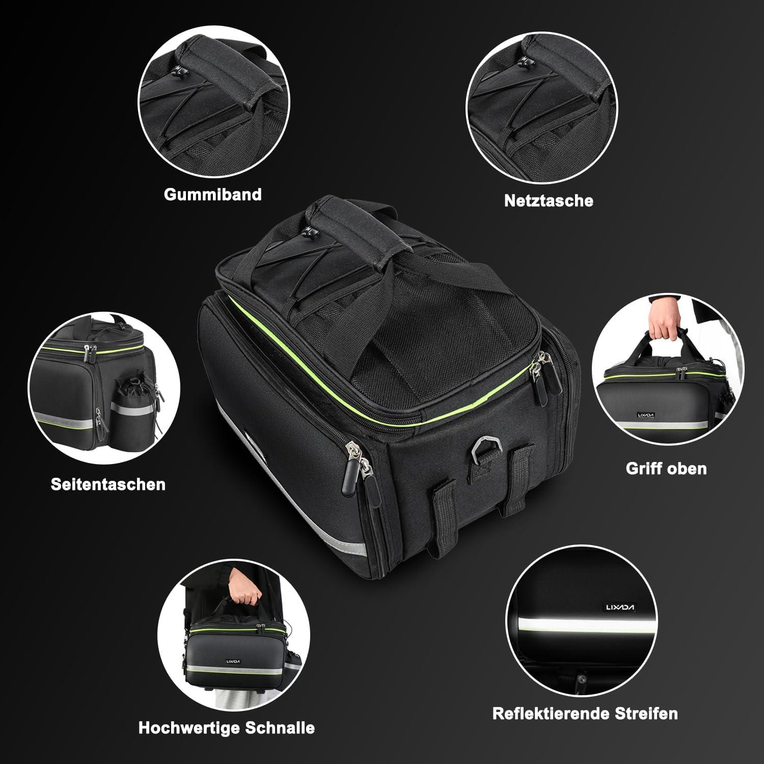 Fahrradtasche Gepäckträger Wasserdicht 20L-35L 38x26x24cm