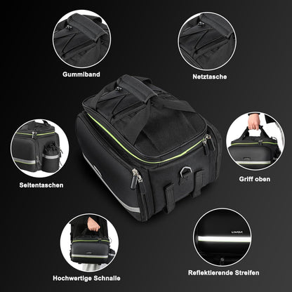 Fahrradtasche Gepäckträger Wasserdicht 20L-35L 38x26x24cm