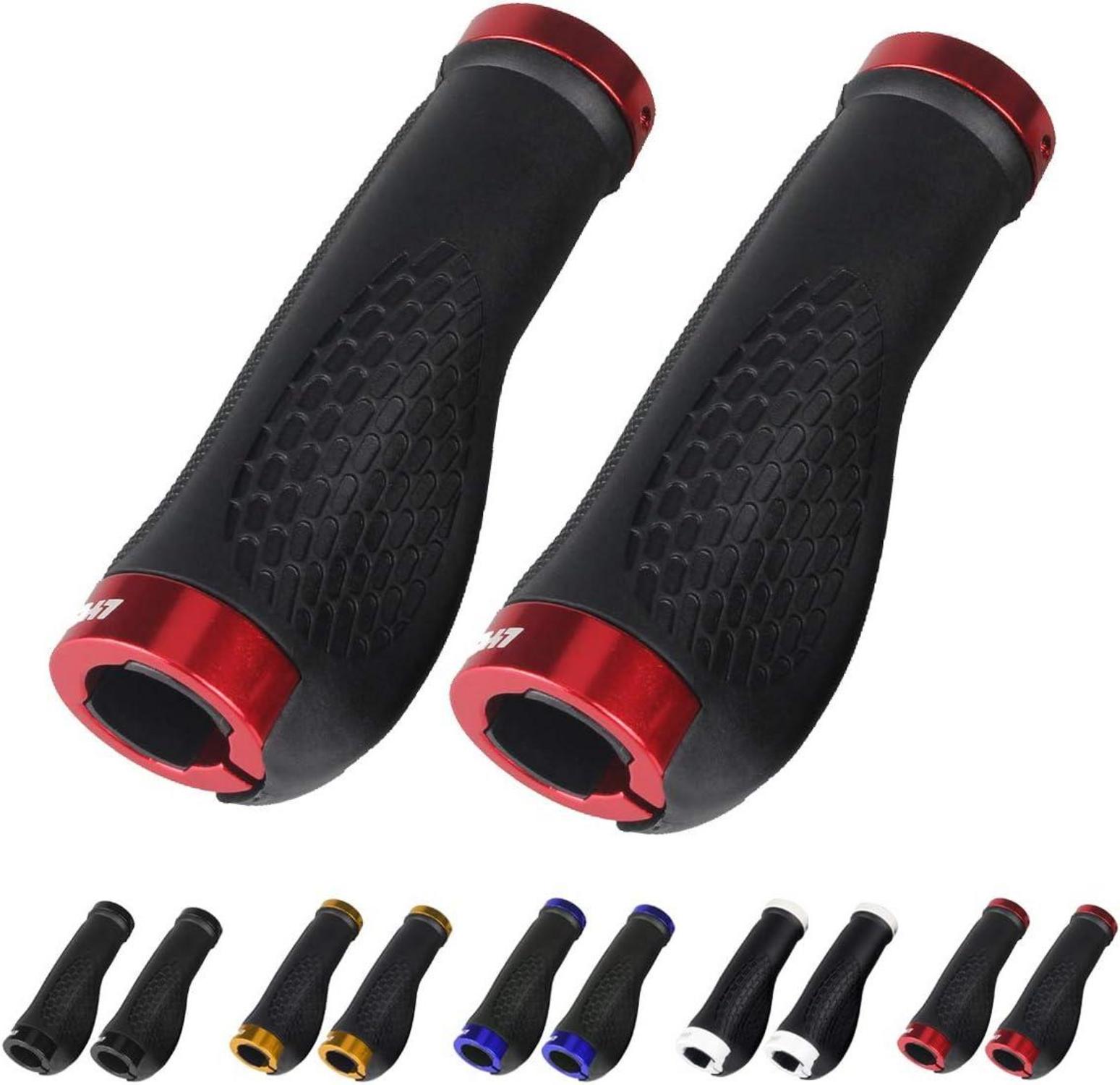 Ergonomic Fahrradgriffe mit Aluminium-Endkappen für MTB BMX Downhill