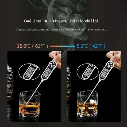 Edelstahl Whisky Steine Set 8 Stück Eiswürfel Kühlsteine Vatertagsgeschenke