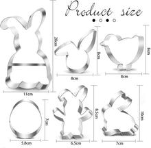 Plätzchen Ausstecher Ostern Set 6 Stück Ei Hase Keksform