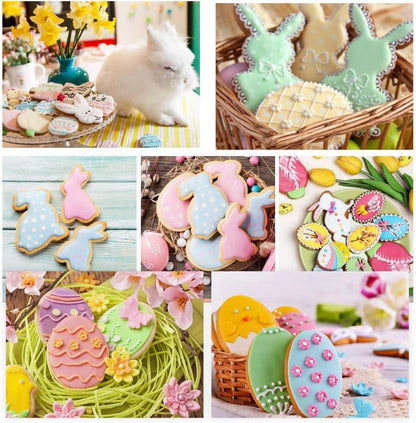 Ostern Plätzchen Ausstecher Set 6-teilig, Ei Hase Keksformen