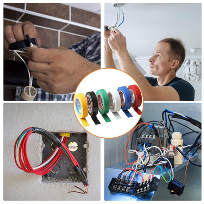 Isolierband Set 6 Stück 16mm x 15m Farbig Universal