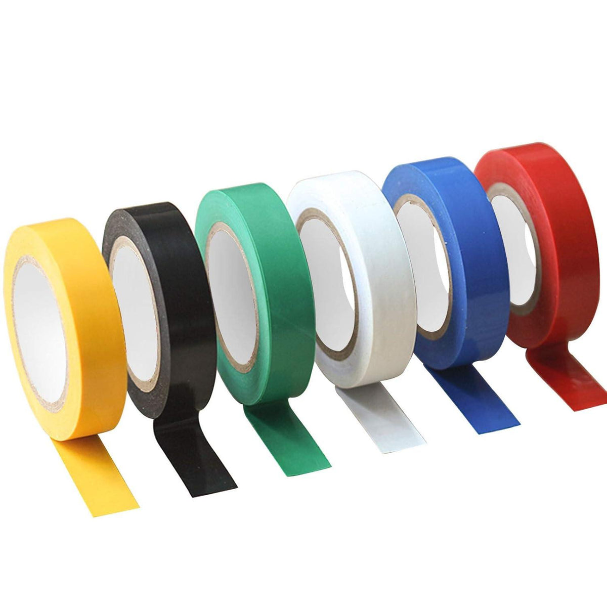 Isolierband Set 6 Stück 16mm x 15m Universal Multi Farbig