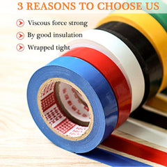 Isolierband Set 6 Stück 16mm x 15m Universal Multi Farbig