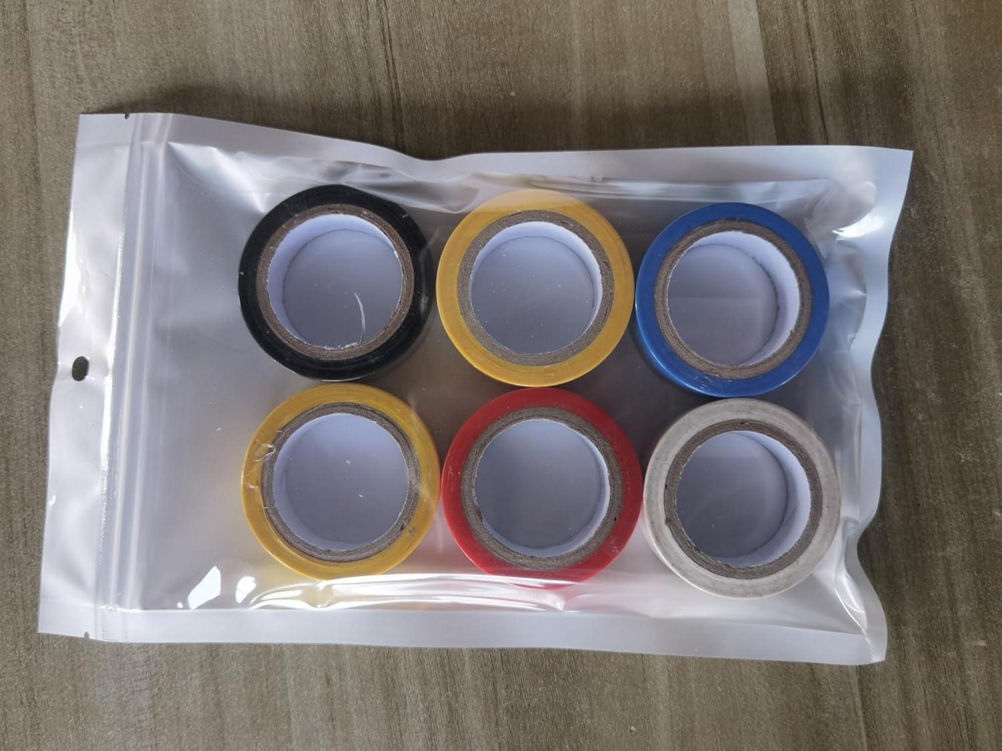 Isolierband Set 6 Stück 16mm x 15m Elektrisches Klebeband Multi Farbig