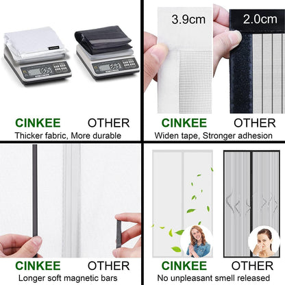 Insektenschutz Tür Magnetvorhang 90x210cm Kinderleichte