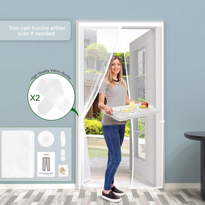 Insektenschutz Tür Magnetvorhang 90x210cm Kinderleichte