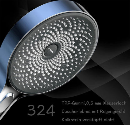 Großer Duschkopf Regendusche 130mm Handbrause mit 3