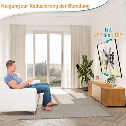 TV Wandhalterung Schwenkbar Neigbar für 26-60 Zoll Flach