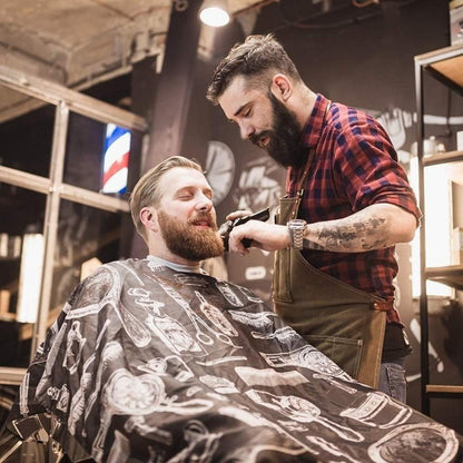 URAQT Friseurumhang Haarschnitt Cape Klettverschluss 120 cm