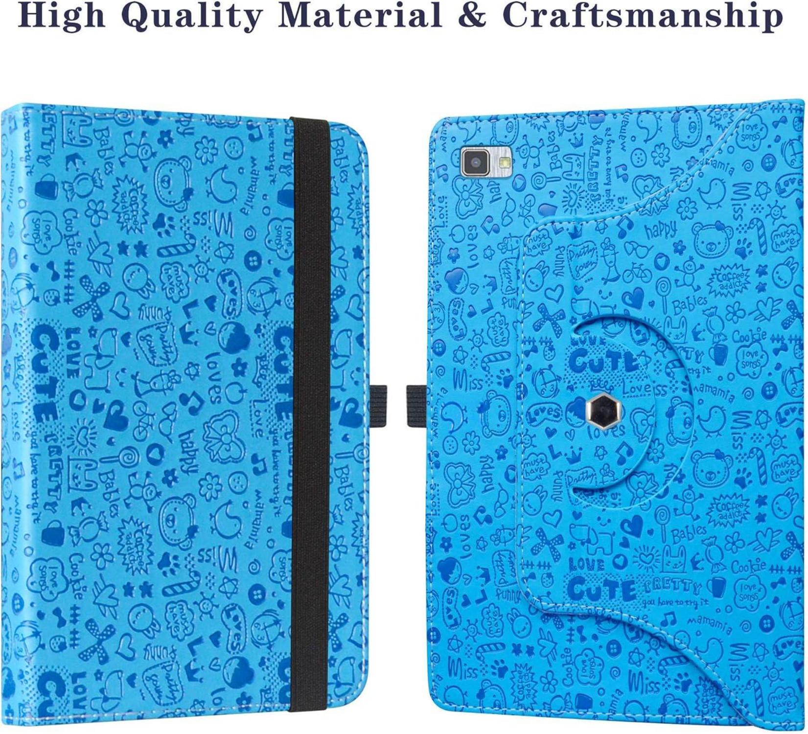 LiuShan TECLAST P20HD Winnovo P20 Hülle Blau 360° Drehbar