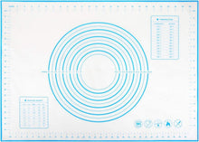 Silikonmatte Backmatte 70x50 cm Teigmatte Antihaft rutschfest Blaue