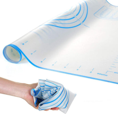 Silikonmatte Backmatte 70x50 cm Teigmatte Antihaft rutschfest Blaue