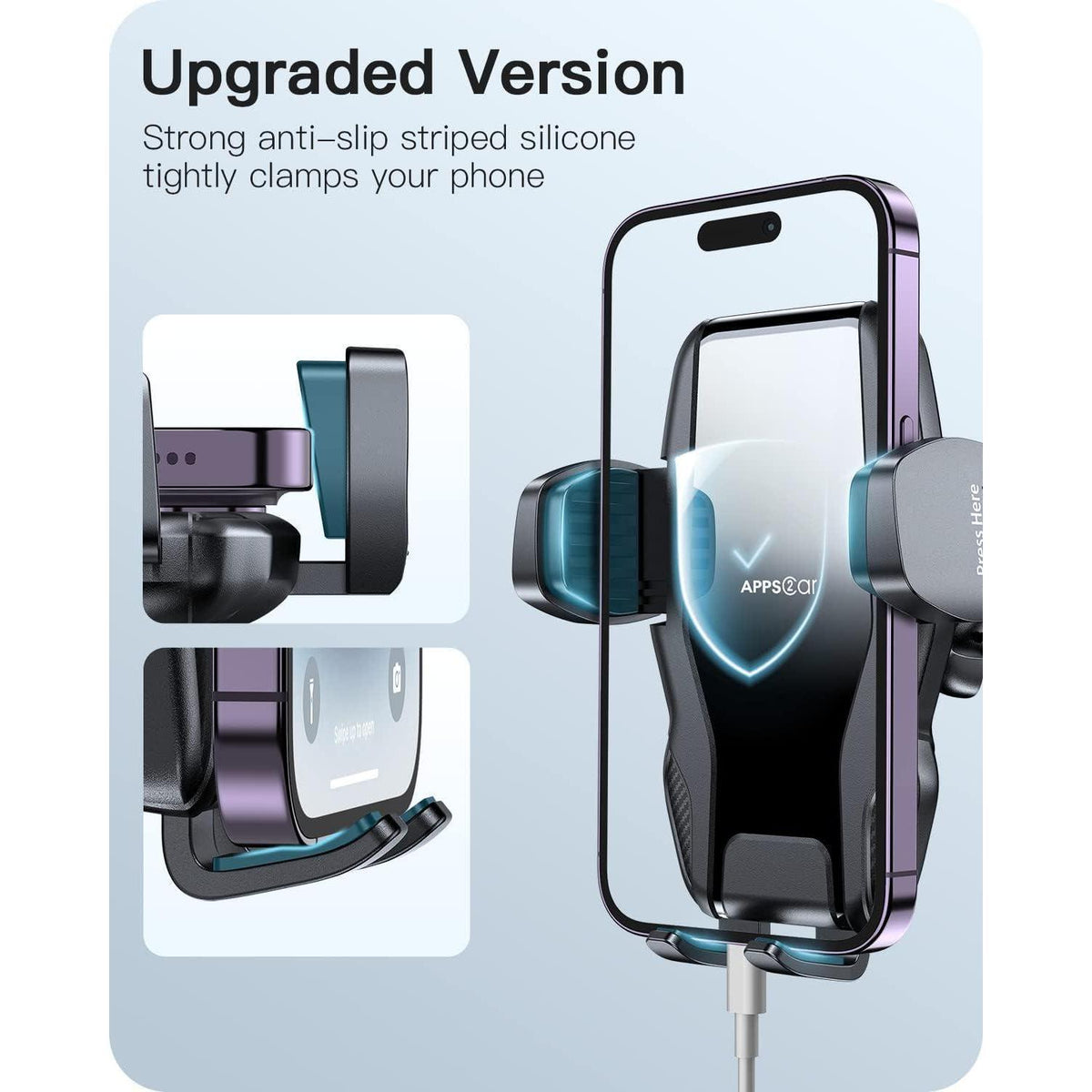 Kfz Handyhalterung Schwanenhals 360° für iPhone & Samsung