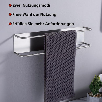 Gästehandtuchhalter gebürstetes Nickel 40cm, selbstklebend