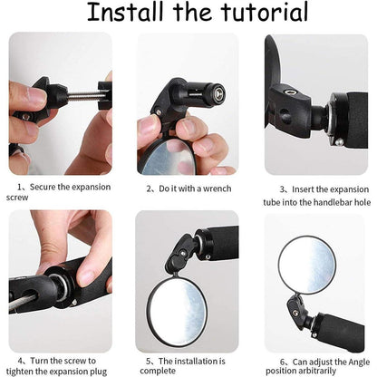 Fahrradspiegel HD 360° Drehbar Universal für Lenker