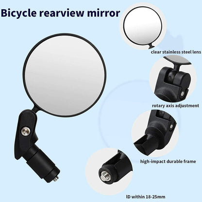 Fahrradspiegel HD 360° Drehbar Universal für Lenker Mountainbike