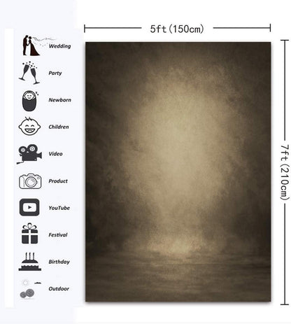 Retro Abstrakt Braun Textur Profi Fotografie Background 1,5 x 2,1 m