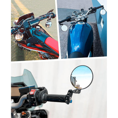 KEMIMOTO CNC Motorradspiegel E24 Geprüft 360 Grad Drehbar