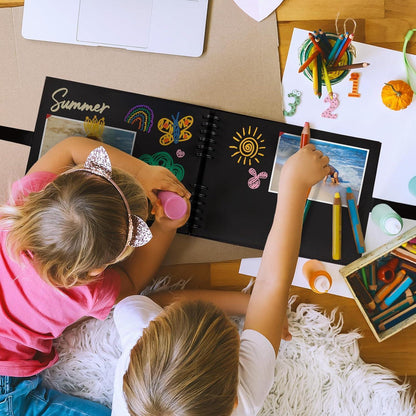 DIY Fotoalbum zum Selbstgestalten 28,5x21 cm 80 Seiten