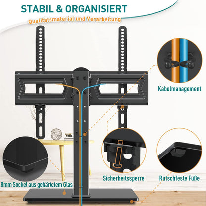 Schwenkbarer TV Ständer 37-70 Zoll Fernseher bis 40kg VESA 600x400mm