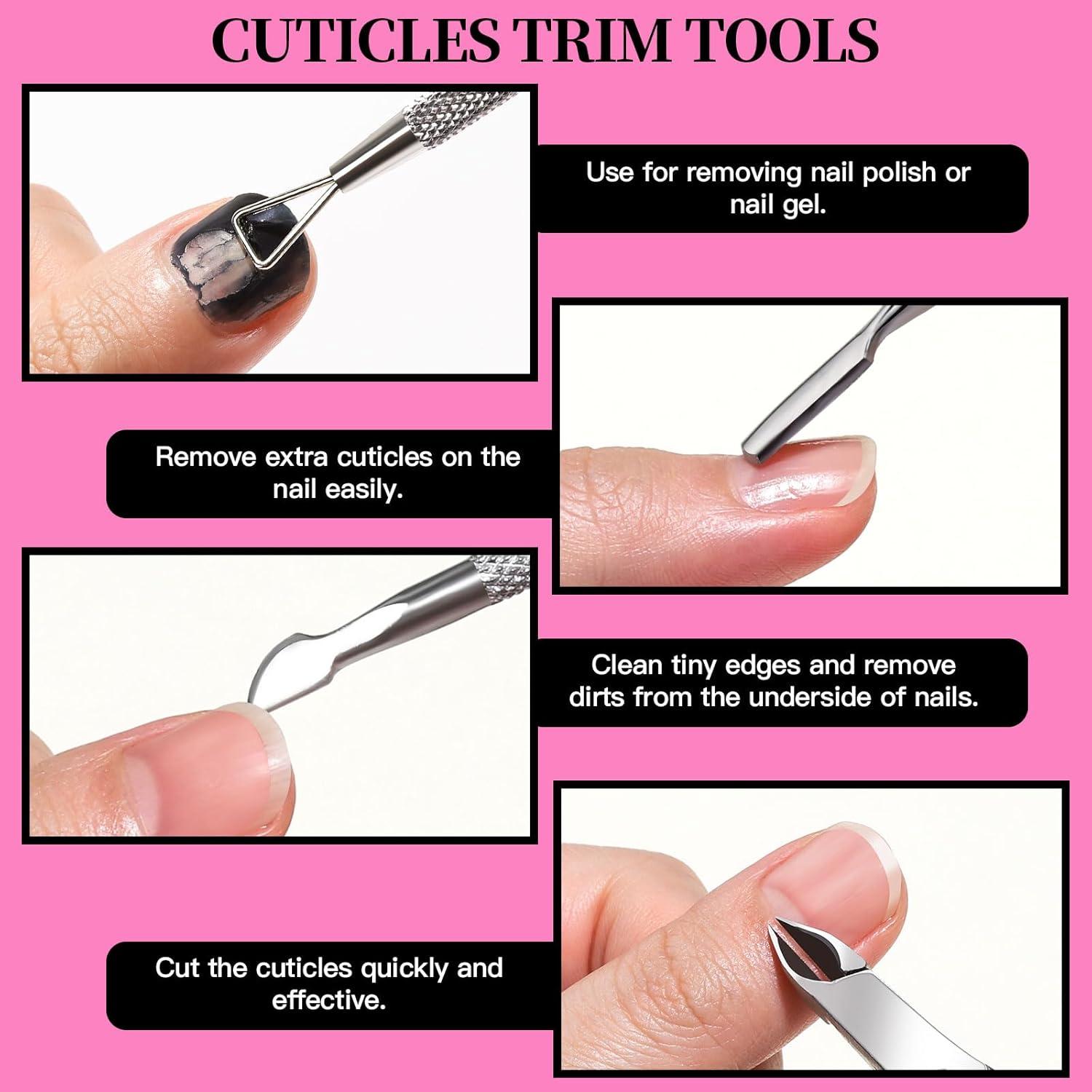 Maniküre Set Nagelfeile Buffer Nagelhautschieber Nagelzange Pediküre Set