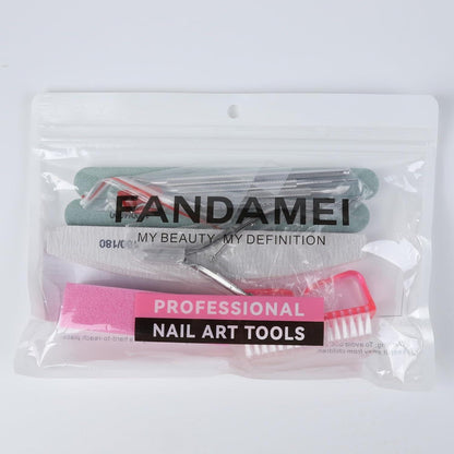 Maniküre Set Nagelfeile Buffer Nagelhautschieber Nagelzange Pediküre Set