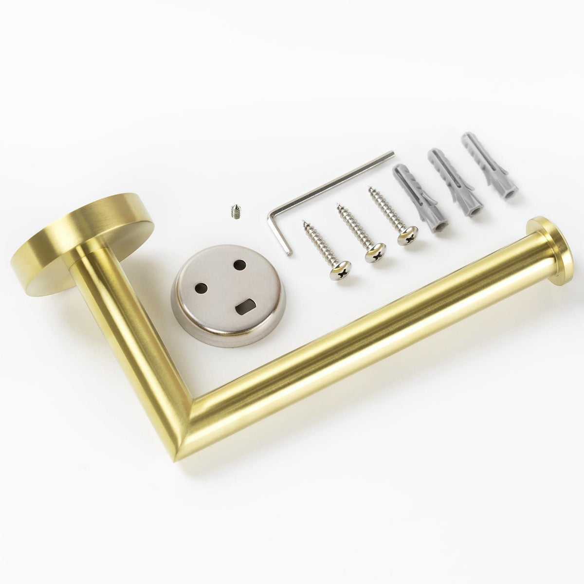 Toilettenpapierhalter Gold Gebürstet Messing Rostfrei