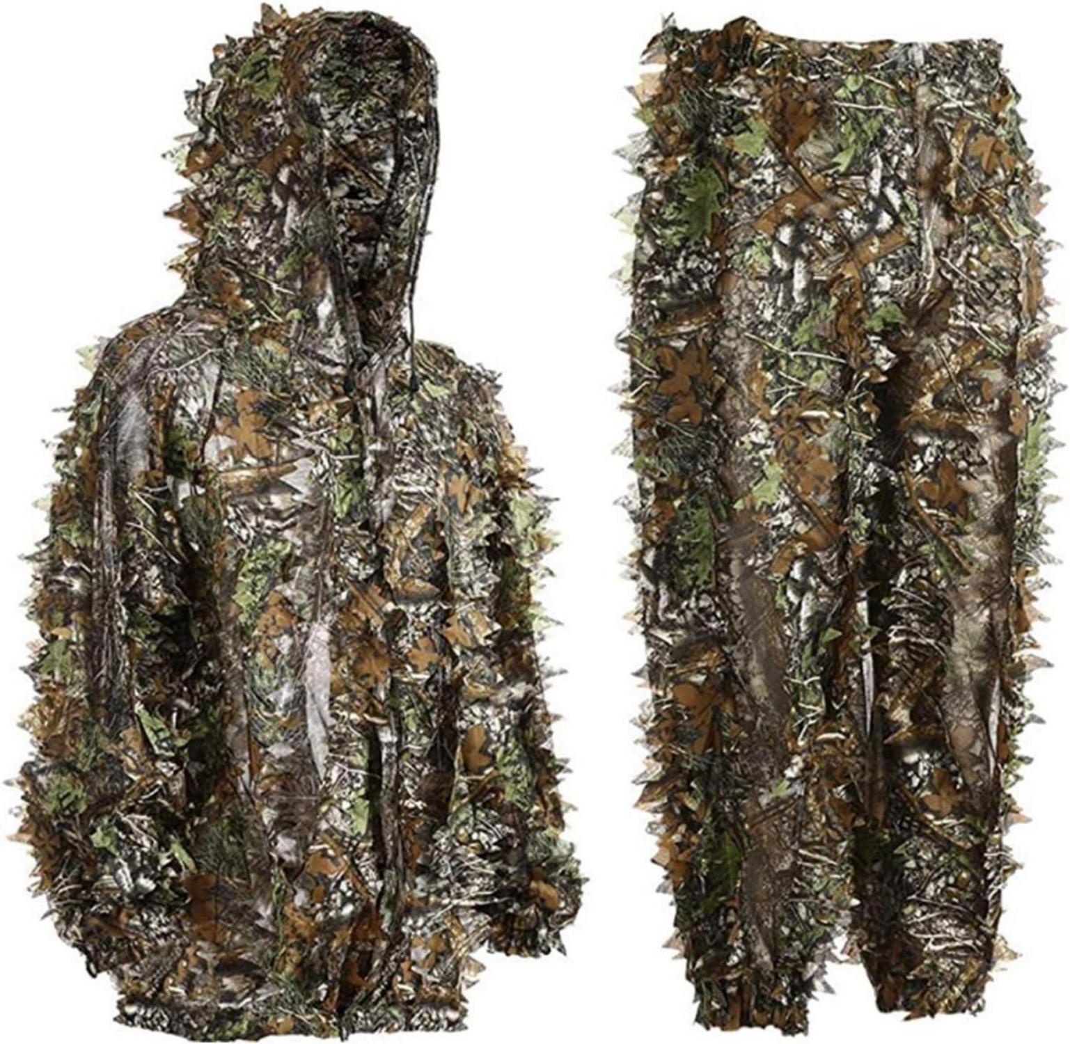 Ghillie Suit Tarnanzug Jagd Wald Camouflage Herren Set