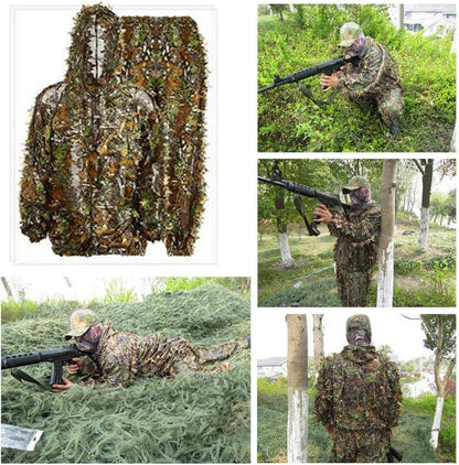 Ghillie Tarnanzug Jagd Wald Camouflage Herren Kinder Set