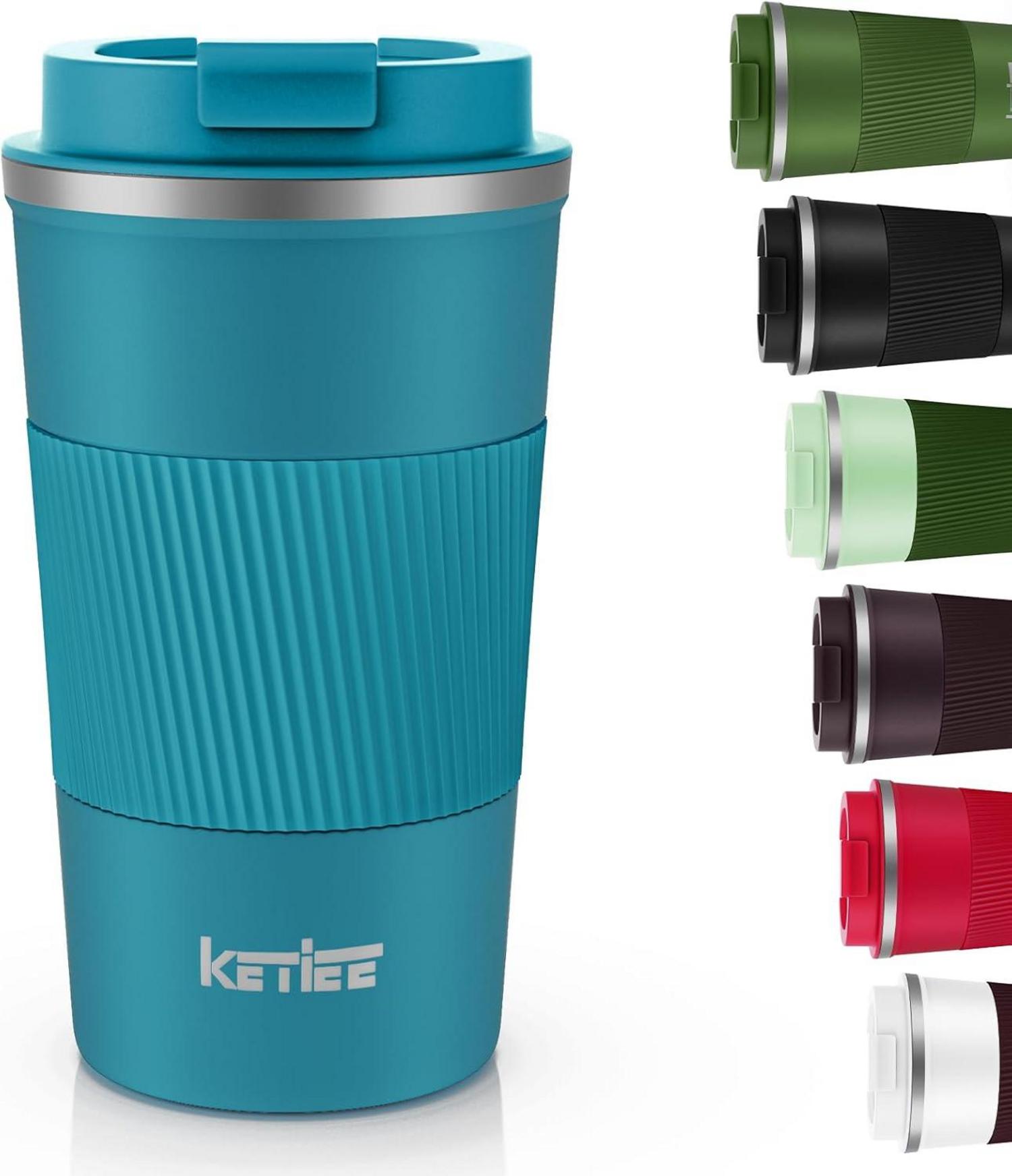 Kaffeebecher to go Thermobecher 510ml Doppelwandig Blau
