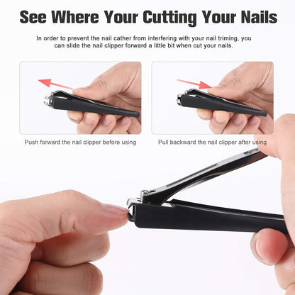 Professionelles Nagelknipser Set Nagelfänger Eingebaute Feile Maniküre